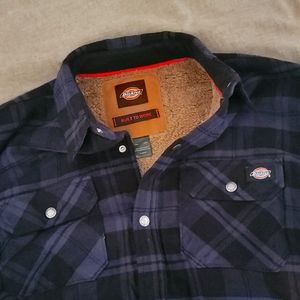 Dickies Sherpa Lined Flannel Shirt Jacket